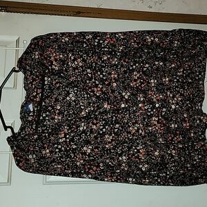 Old Navy Black Floral Top